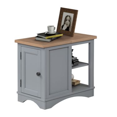 Americana Modern Dove Chairside End Table