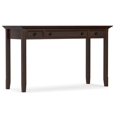Amherst Solid Wood Desk In Russet Brown
