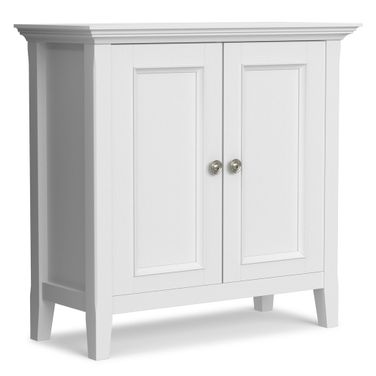 Amherst Solid Wood Low Storage Cabinet In White