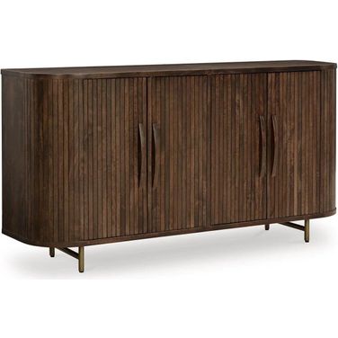 Amickly Accent Cabinet In Dark Brown