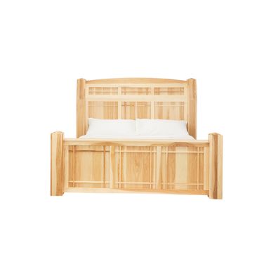 Amish Highlands Natural King Arch Panel Bed