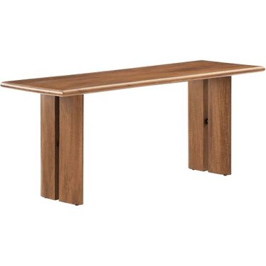 Amistad 46 Inch Wood Bench In Walnut