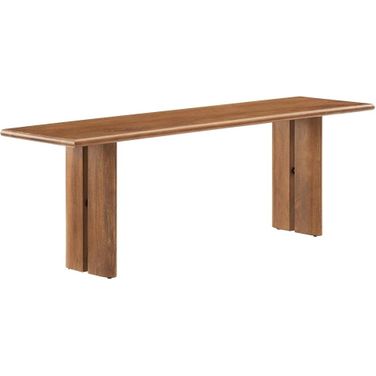 Amistad 58 Inch Wood Bench In Walnut