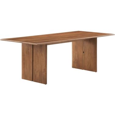 Amistad 86 Inch Wood Dining Table In Walnut