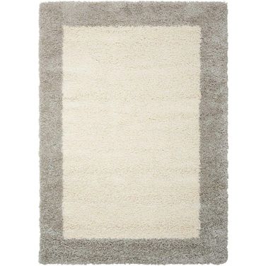 Amore Ivory and Silver 8' x 11' Area Rug