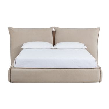 Amoris King Platform Bed In Danny Cream