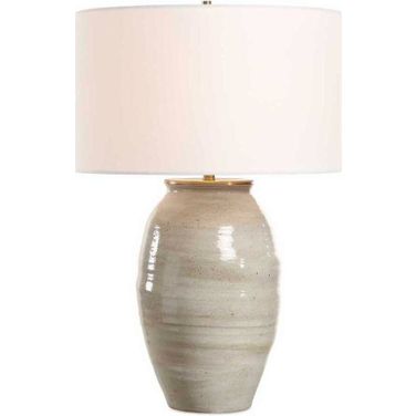 Amos Ceramic Table Lamp In Blue and Gray