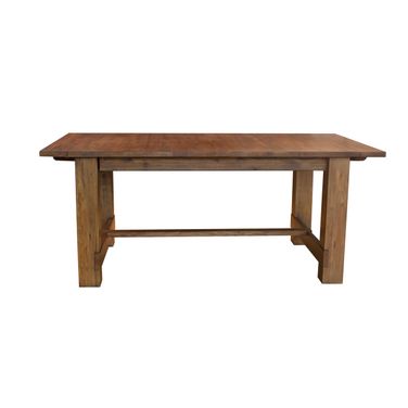 Anacortes Mahogany 105" Extendable Rectangular Trestle Dining Table