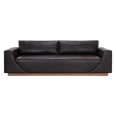 Anakin Sofa In Light Oak and Tuscany Warm Black