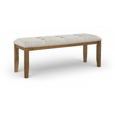 Ananda Fabric Upholstered Bench In Beige