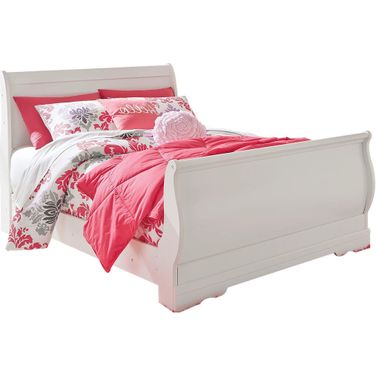 Anarasia White Full Sleigh Bed