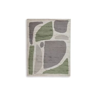 Anburgh Large Rug In Green/Gray/Ivory