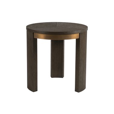 Andare Andare Round End Table In Brown