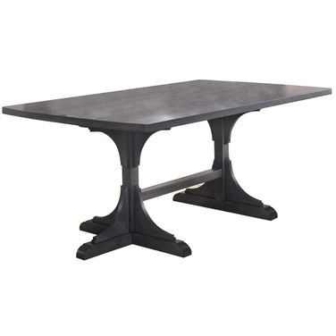Anderson 71 x 40 Inch Dining Table In Dark Gray Wood