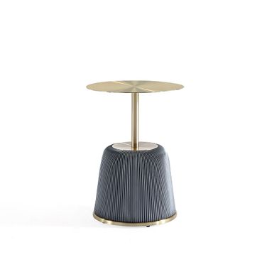 Anderson End Table In Grey and Gold