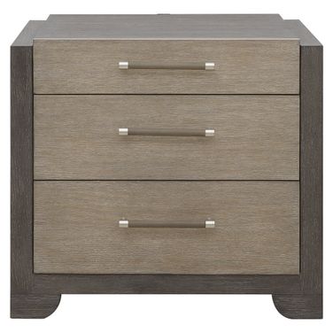 Anderson Park 3 Drawer Nightstand In Moose Trail and Frontier Brown