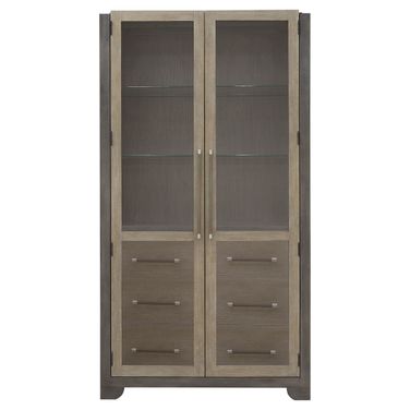 Anderson Park China Cabinet In Moose Trail and Frontier Brown