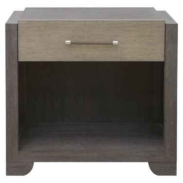 Anderson Park Open Nightstand In Moose Trail and Frontier Brown