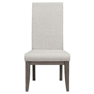Anderson Park Upholstered Side Chair Set of 2 In Moose Trail and Frontier Brown