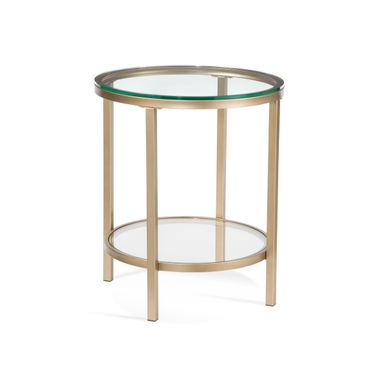 Anderson Rd End Table In Antique Gold