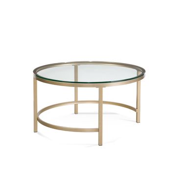 Anderson Round Coffee In Antique Gold