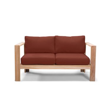 Ando Loveseat In Canvas Henna and Teak