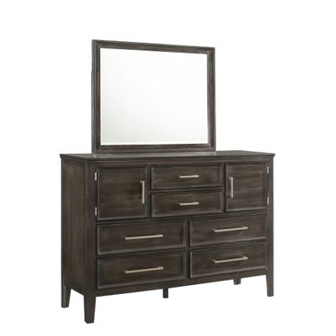 Andover 60 Inch Dresser with Doors In Nutmeg