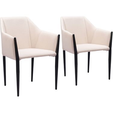 Andover Dining Chair Set of 2 In Beige