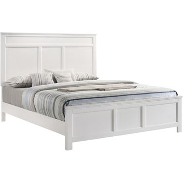 Andover White King Bed