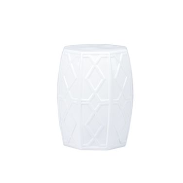 Andreu Garden Stool In White and Cream