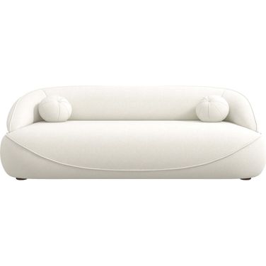 Andrew Boucle Fabric Sofa In Beige
