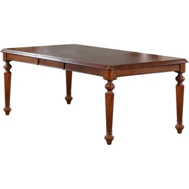 Andrews Chestnut Brown Butterfly Leaf Dining Table