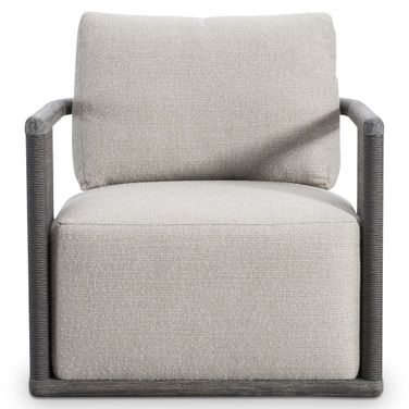 Andros Outdoor Swivel Chair In Beige and Brown