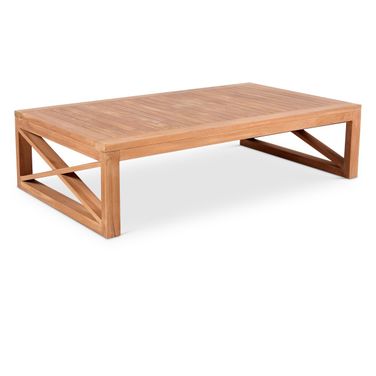Anguilla Outdoor Coffee Table In Natural Teak