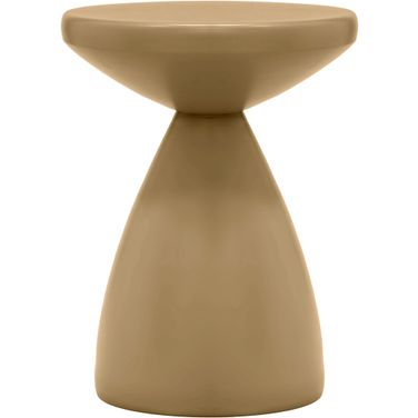 Anika Iron End Table In Brown