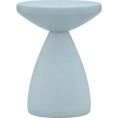 Anika Iron End Table In Light Blue