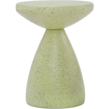 Anika Iron Terrazzo End Table In Green