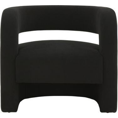 Anissa Barrel Back Accent Chair In Black