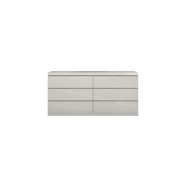 Anna Double Dresser In Light Grey
