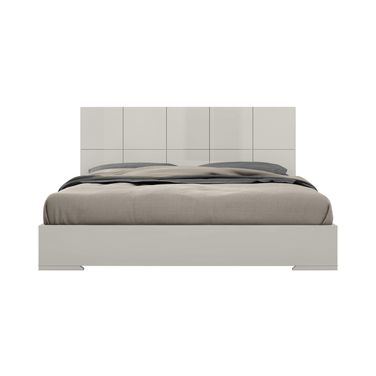 Anna King Bed In Light Grey