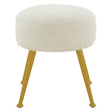 Anna Ottoman In Ivory and Gold