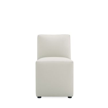 Anna Square Faux Leather Dining Chair In Light Stone Grey
