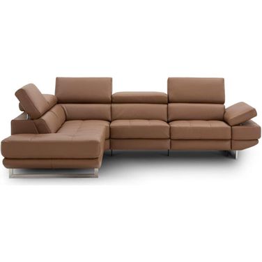 Annalaise Left Hand Facing Chaise In Caramel