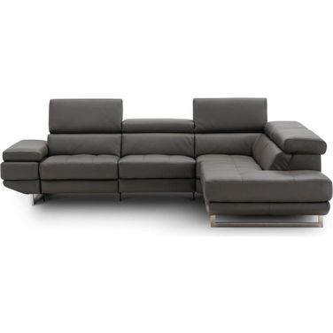 Annalaise Right Hand Facing Chaise In Dark Grey