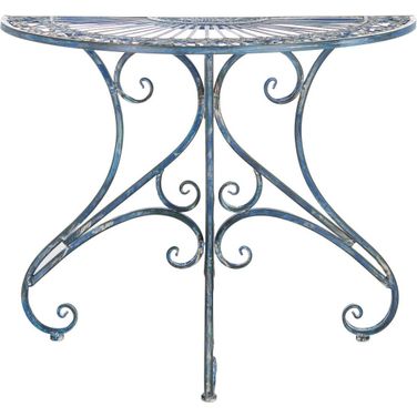 Annalise Accent Table in Antique Blue