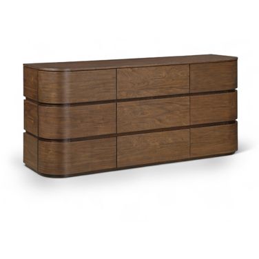 Annalise Solid Wood Dresser In Brown