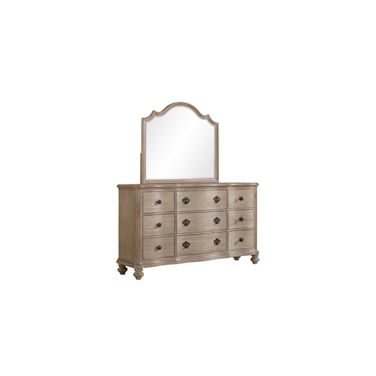 Annecy Lake Bedroom Mirror in Sandstone