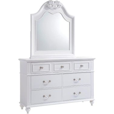 Annie White Dresser With Mirror