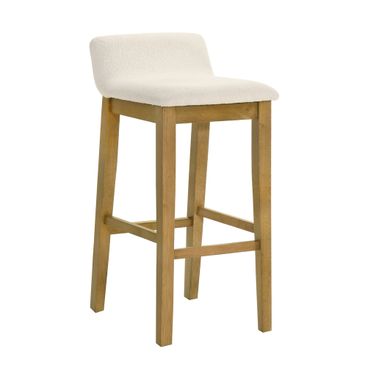 Annikah Bar Height Bar Stool In Amber Glow and White