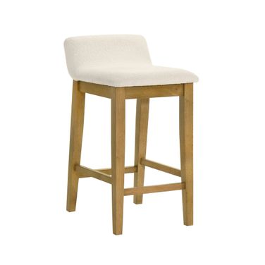 Annikah Counter Height Bar Stool In Amber Glow and White